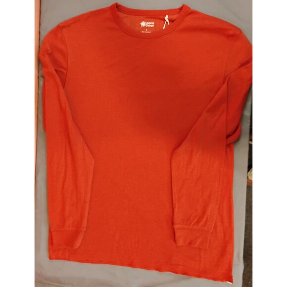 Men's Alpine Design Peak Long Sleeve Crewneck Shirt Antique Rosewood Large - Picture 3 of 6